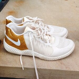 Nike gold sneakers